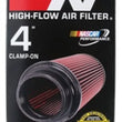 Load image into Gallery viewer, K&amp;N Universal Rubber Filter 4inch FLG / 6inch OD-B / 4-5/8inch OD-T / 9inch H - Additional View 12