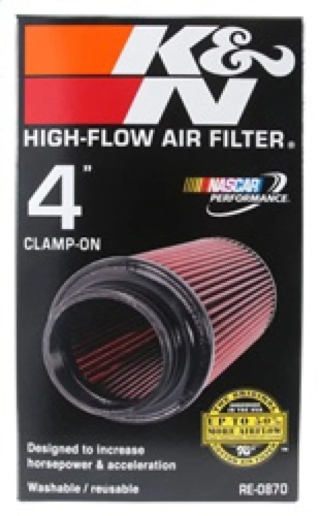 K&N Universal Rubber Filter 4inch FLG / 6inch OD-B / 4-5/8inch OD-T / 9inch H - Additional View 12