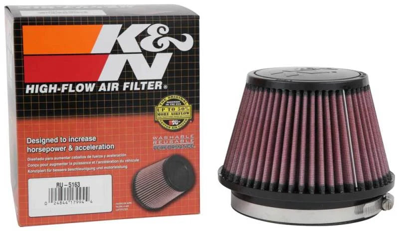K&N Universal Rubber Filter 5in Flange ID x 6.5in Base OD x 4.5in Top OD x 4.125in Height - Additional View 9