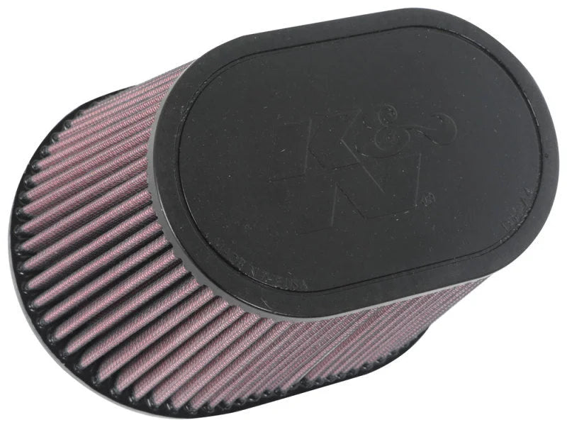 K&N Universal Rubber Filter 6.25in x 4in Oval FLG / 7.375in x 5.5in Base / 6.25in x 4in Top / 5in H - Main Product View