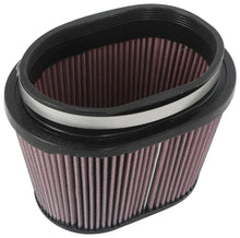 Load image into Gallery viewer, K&amp;N Universal Rubber Filter 6.25in x 4in Oval FLG / 7.375in x 5.5in Base / 6.25in x 4in Top / 5in H - Side View