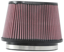Load image into Gallery viewer, K&amp;N Universal Rubber Filter 6.25in x 4in Oval FLG / 7.375in x 5.5in Base / 6.25in x 4in Top / 5in H - Back View