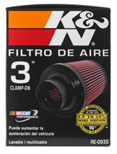 Load image into Gallery viewer, K&amp;N Universal Rubber Filter - Round Tapered 6in Base OD x 3in Flange ID x 6in H - Additional View 5
