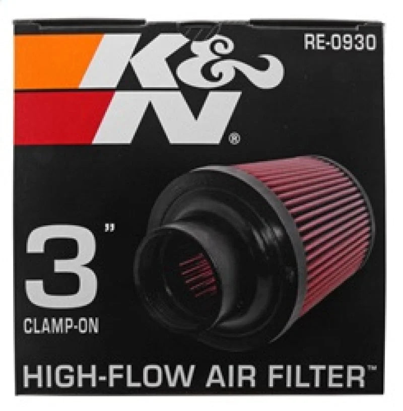 K&N Universal Rubber Filter - Round Tapered 6in Base OD x 3in Flange ID x 6in H - Additional View 6