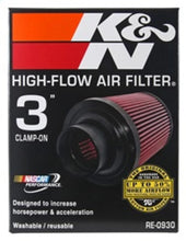 Load image into Gallery viewer, K&amp;N Universal Rubber Filter - Round Tapered 6in Base OD x 3in Flange ID x 6in H - Additional View 8