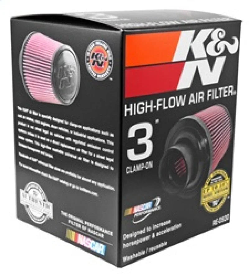 K&N Universal Rubber Filter - Round Tapered 6in Base OD x 3in Flange ID x 6in H - Additional View 10
