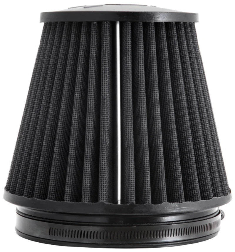 K&N Universal Rubber Filter Round Tapered 6in Flange ID x 7.5in Base OD x 5.25in Top OD x 6in Height - Back View