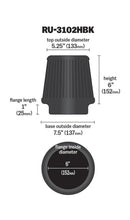 Load image into Gallery viewer, K&amp;N Universal Rubber Filter Round Tapered 6in Flange ID x 7.5in Base OD x 5.25in Top OD x 6in Height - Additional View 10