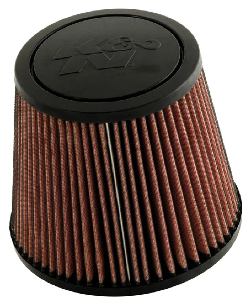 K&N Universal Rubber Filter-Round Tprd 4.875in Flange ID x 9in Base OD x 6.625in Top OD x 7.938in H - Main Product View