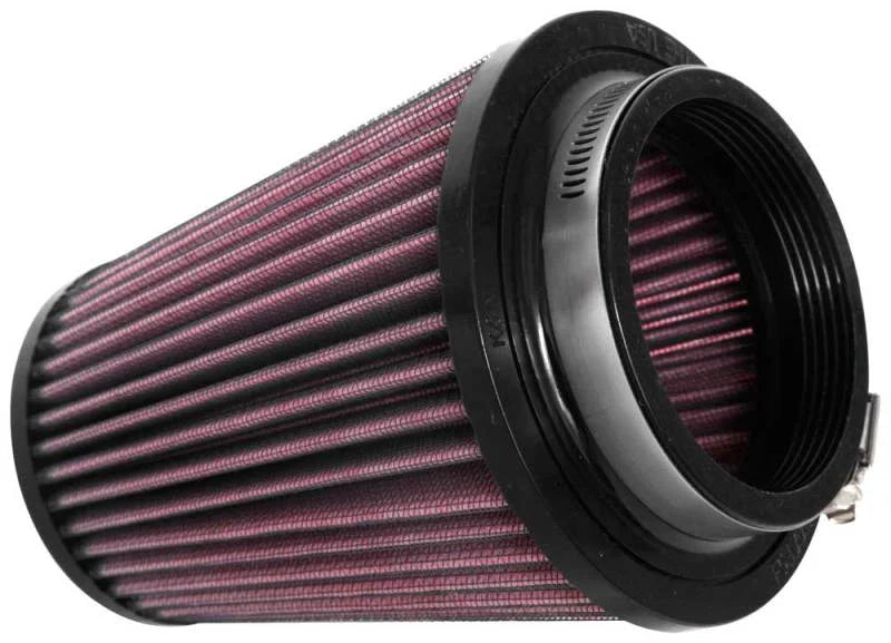 K&N Universal Tapered Filter 3.125in Flange ID x 5in Base OD x 3.5in Top OD x 6in Height - Side View