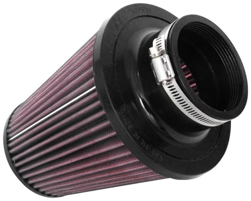 K&N Universal Tapered Filter 3in Flange ID x 6in Base OD x 4in Top OD x 6.75in Height - Side View