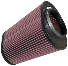 Load image into Gallery viewer, K&amp;N Universal Tapered Filter 4-1/2in Flange, 6-1/4in x 9-1/4in Base, 7in x 4.5in Top, 10in Height - Installation View