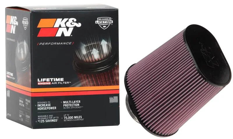 K&N Universal Tapered Filter 4-1/2in Flange, 6-1/4in x 9-1/4in Base, 7in x 4.5in Top, 10in Height - Additional View 5