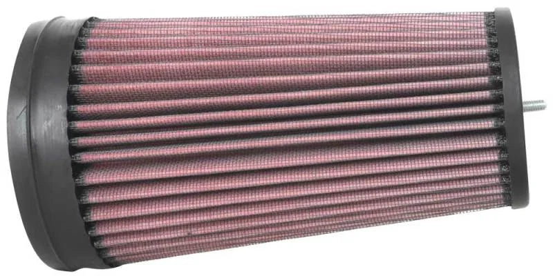 K&N Universal Unique Air Filter 2-3/4in FLG x 4-21/32in Base x 3-1/2in Top x 8-1/4in Height - Back View
