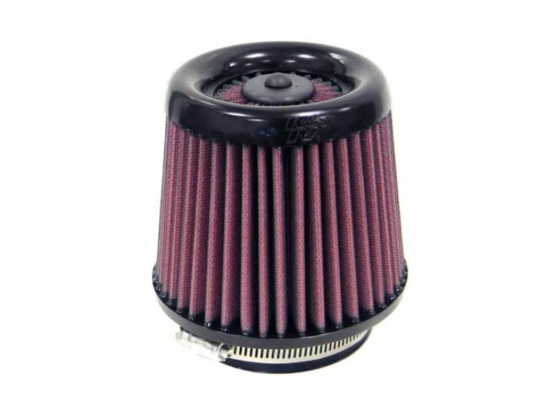 K&N Universal X-Stream Clamp-On Air Filter 3.313in Flg ID/4.875in Base OD/4in Top OD/4.25in H - Back View