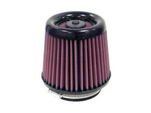 Load image into Gallery viewer, K&amp;N Universal X-Stream Clamp-On Air Filter 3.313in Flg ID/4.875in Base OD/4in Top OD/4.25in H - Back View