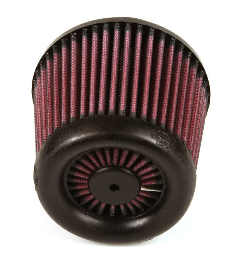 K&N Universal X-Stream Clamp-On Air Filter 3.313in Flg ID/4.875in Base OD/4in Top OD/4.25in H - Installation View