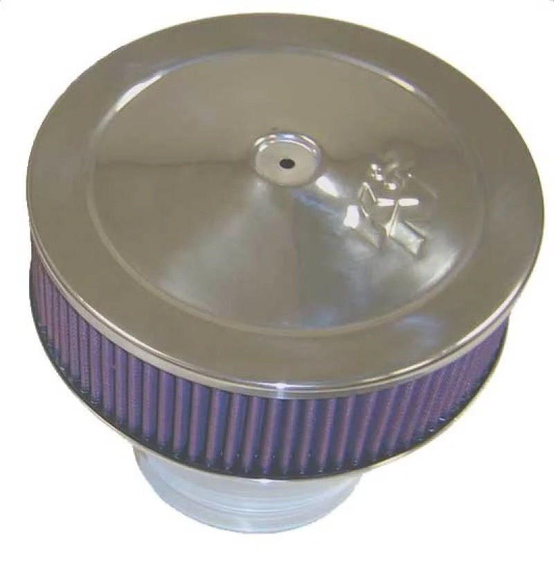 K&N Velocity Stack Assembly - Red - 5-1/8in x 9in Dia 2-3/4in Flange - Main Product View
