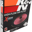 Load image into Gallery viewer, K&amp;N X-Stream Top Filter X-Stream 14in OD - Red - Installation View