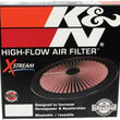 Load image into Gallery viewer, K&amp;N X-Stream Top Round Lid 9 inch Outside Diameter - Back View