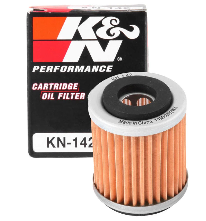 K&N Yamaha 1.5in OD x 1.844in H Oil Filter - Installation View