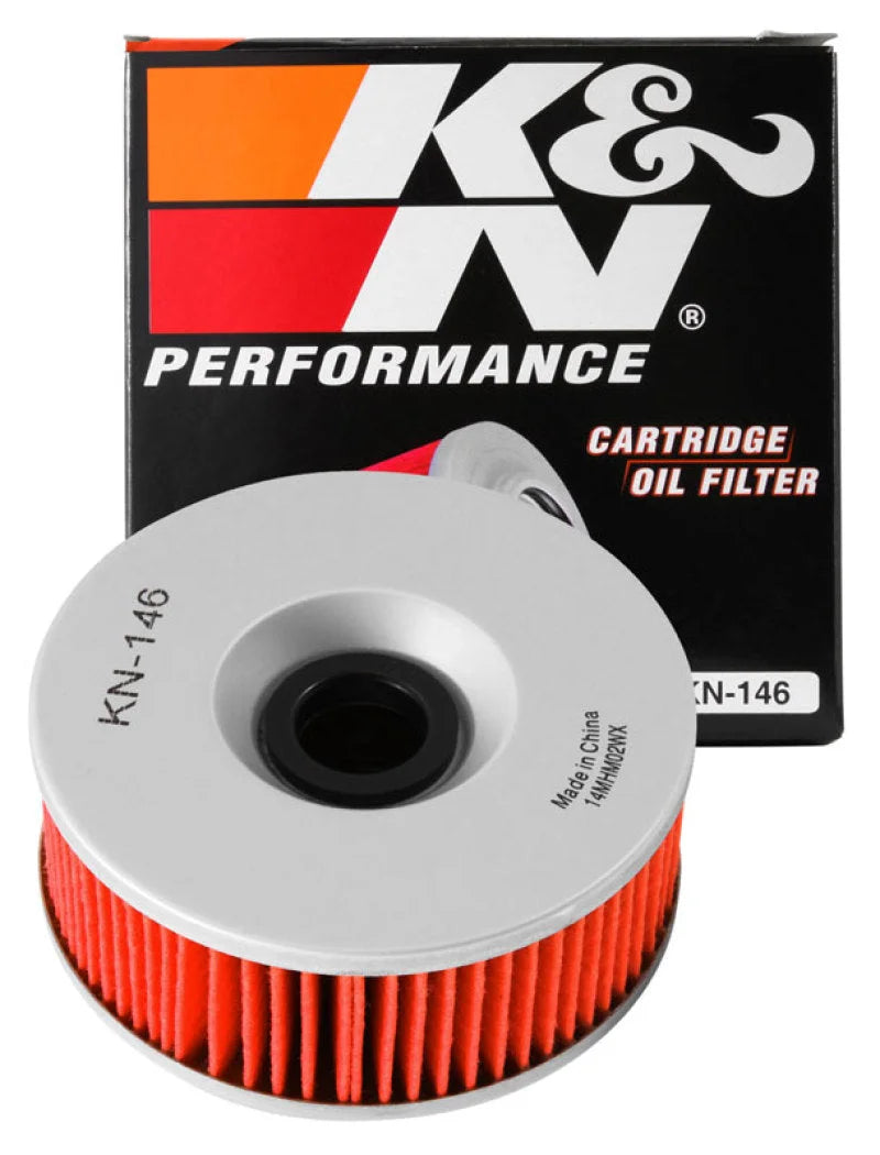 K&N Yamaha 3.969in OD x 1.531in H Oil Filter - Installation View
