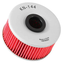 Load image into Gallery viewer, K&amp;N Yamaha 3in OD x 1.563in H Oil Filter - Side View