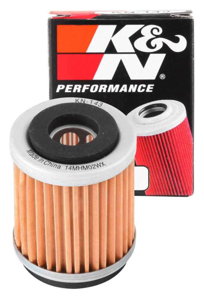 K&N Yamaha / MBK 1.5in OD x 1.938in H Oil Filter - Installation View