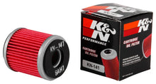Load image into Gallery viewer, K&amp;N Yamaha / MBK / Fantic Caballero 1.5in OD x 1.813in H Oil Filter - Installation View