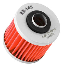Load image into Gallery viewer, K&amp;N Yamaha / MUZ / MZ / Sachs / Aprilia / Derbi 2.156in OD x 2.313in H Oil Filter - Back View