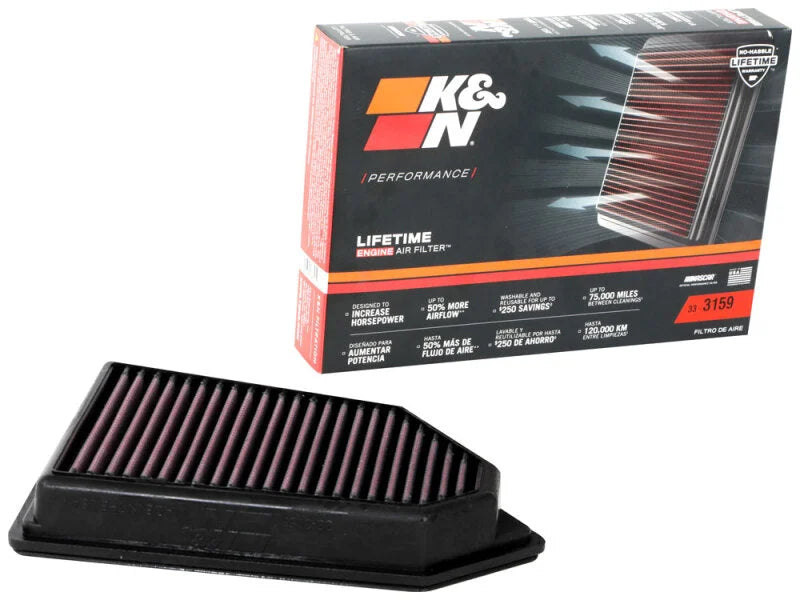 K&N fits 2020-2021 Ford Puma II L3-1.0l F/I - Back View