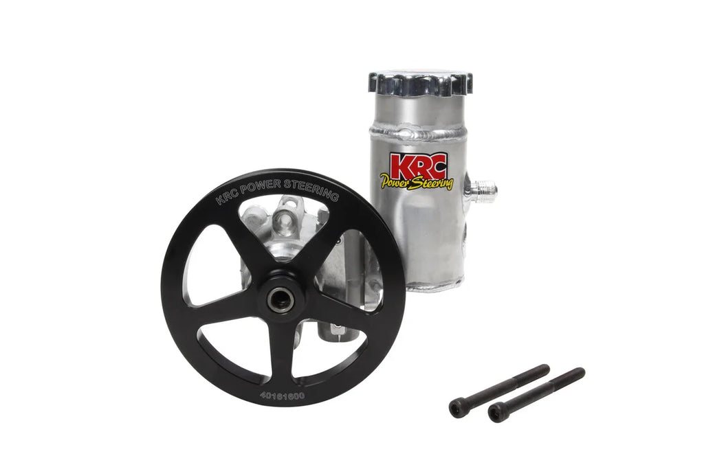 KRC Power Steering P/S Pump Elite w/ 6in V- Belt Pulley w/Reservoir ESP 19610100