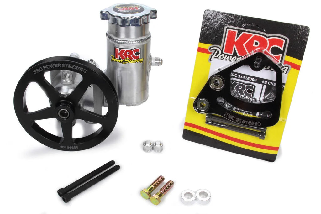 KRC Power Steering Power Steering Kit SBC Block Mnt 6in V-Belt ESP 18010115