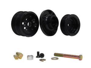 KRC Power Steering Serpentine Pulley Kit w/SBC Head Mount KRC 36351500