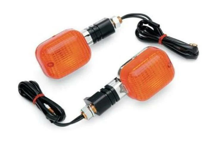 K&S Technologies CLEAR LENS, ON / OFF-ROAD DOT TURN SIGNALS, CHROME PAIR 25-7002C