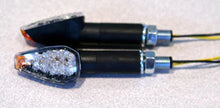Load image into Gallery viewer, K&amp;S Technologies LED ULTRA MINI-MARKER LIGHTS, TRIANGLE W/AMBER TIP, BLK, LONG 25-8940