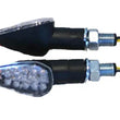 Load image into Gallery viewer, K&amp;S Technologies LED ULTRA MINI-MARKER LIGHTS, TRIANGLE W/AMBER TIP, BLK, SHORT 25-8945