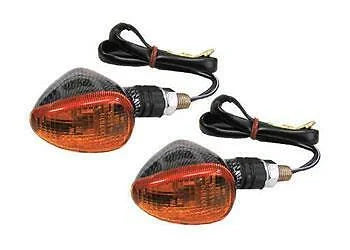 K&S Technologies Marker Lights, Compact, Flex. Stem, Black (S/F) Clear, Short Stem 25-8403S