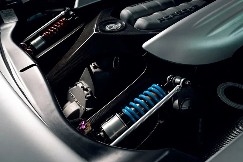 KW 04-05 Porsche Carrera GT Special Edition HLS4 V5 Coilover Kit w/ Red & Blue Springs - Additional View 7