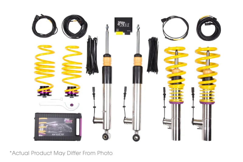 KW Coilover Kit DDC ECU 07+ 3-Series E91/E93 2WD Convertible - Back View