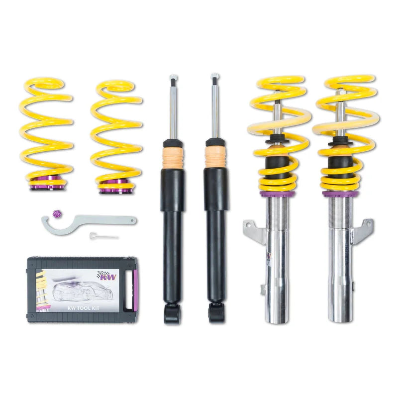 KW Coilover Kit V1 Audi A3 (8P) FWD all engines w/o electronic dampening control - Side View