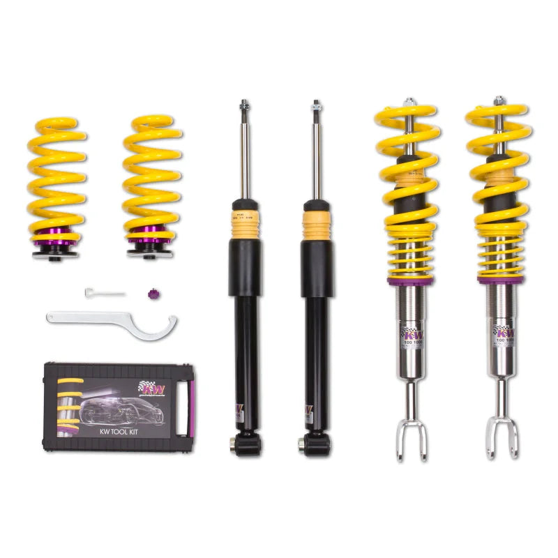 KW Coilover Kit V1 Audi S4 (8E/8H QB6) Wagon/Convertible - Back View