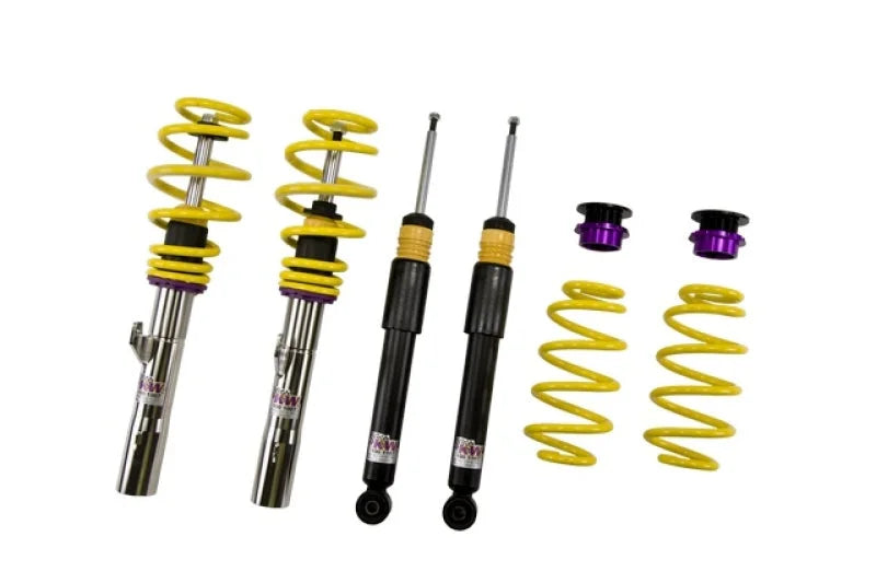 KW Coilover Kit V1 FWD all engines w/o electronic dampening control fits 2005-2014 Audi A3 / Volkswagen Golf R / Jetta / R32