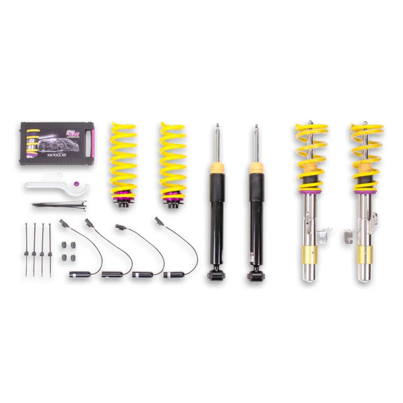 KW Coilover Kit V2 BMW 3 Series F30 6-Cyl w/ EDC Bundle - Back View