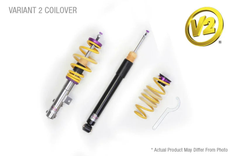 KW Coilover Kit V2 Volkswagen Golf VII R w/ DCC - Side View
