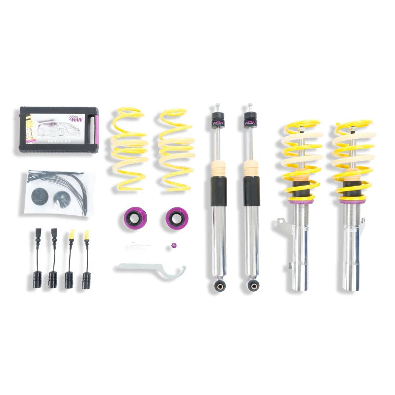 KW Coilover Kit V3 16+ Audi TTRS Quattro w/ Magnetic Ride (Incl.Magnetic Ride Cancellation Unit) - Side View