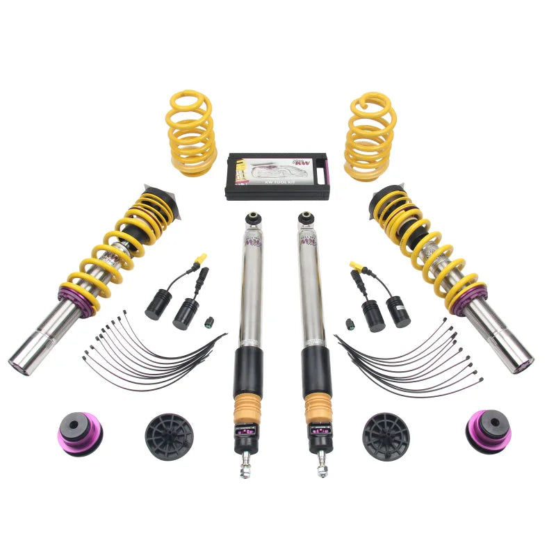 KW Coilover Kit V3 2017+ Audi A4 (B9) Sedan 2wd w/ Electronic Dampers - Additional View 5