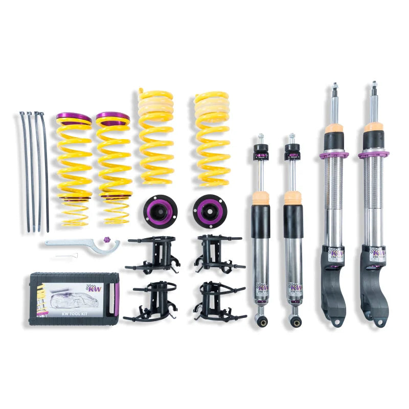 KW Coilover Kit V3 2018+ Mercedes E-Class (W213) E300/E400 4Matic Sedan w/o Electronic Dampening - Main Product View