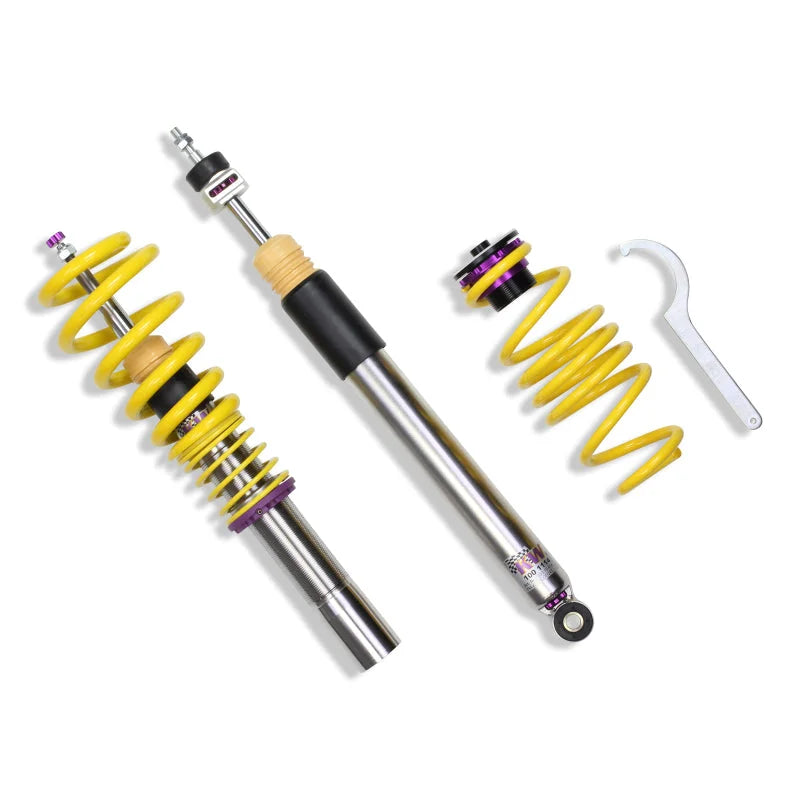 KW Coilover Kit V3 Audi A4 S4 (8K/B8) w/o electronic dampening controlSedan FWD + Quattro - Back View