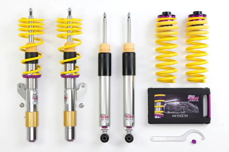 KW Coilover Kit V3 BMW 12+ 3 Series 4cyl F30 w/o Electronic Suspension - Side View